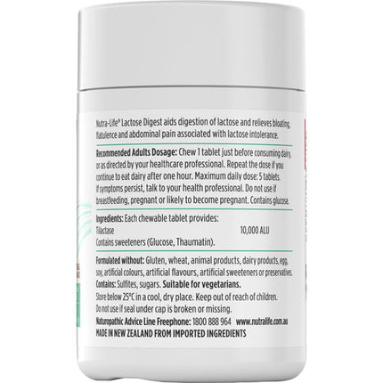 Nutra-Life Lactose Digest Tablets 60