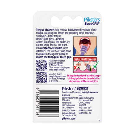 Piksters Supagrip Tongue Cleaner 20pk