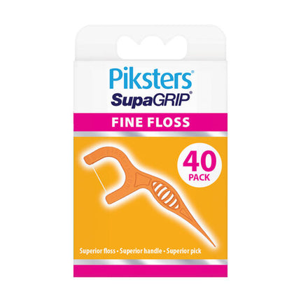Piksters Supagrip Floss Picks Fine 40pk