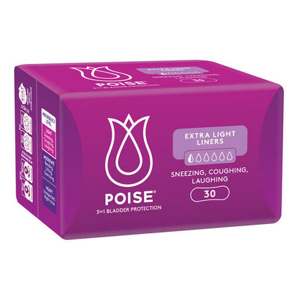 Poise Liners Extra Light 30