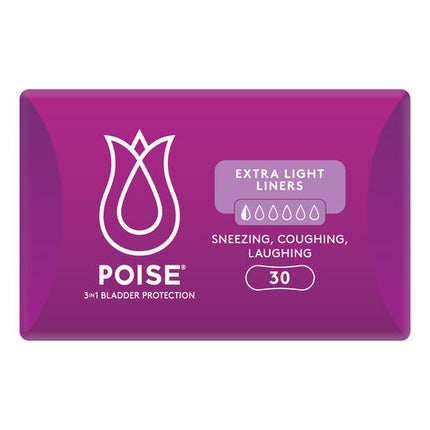 Poise Liners Extra Light 30