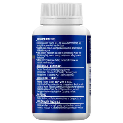 Ostelin Calcium & Vitamin D3 + K2 Tablets 60
