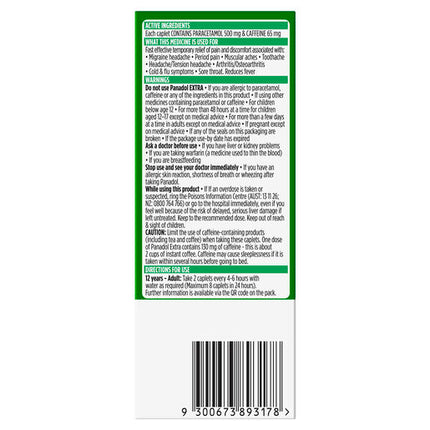 Panadol Extra Optizorb Caplets 16