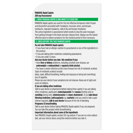 Panadol Handipak Rapid Capsules 8