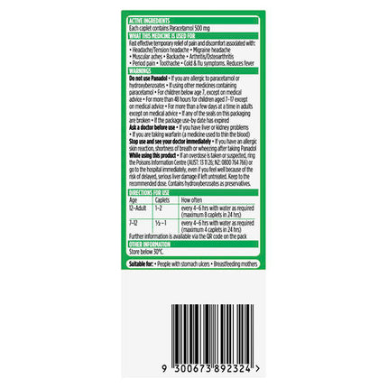 Panadol Optizorb Caplets 16