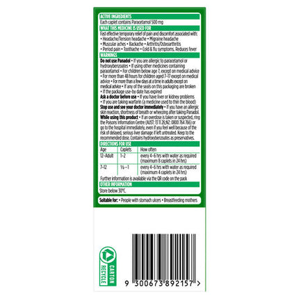 Panadol Optizorb Capsules 500mg 48