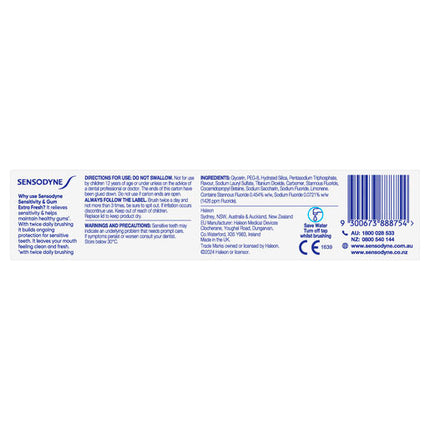 Sensodyne Toothpaste Sensitive & Gum Extra Fresh 100g