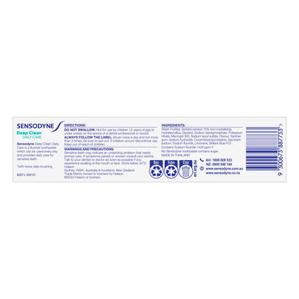 Sensodyne Toothpaste Deep Clean 100g