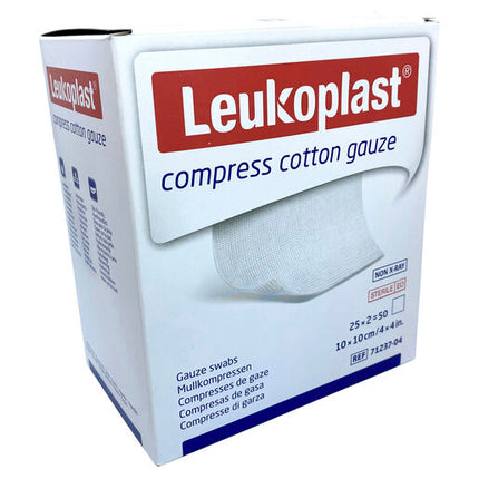 Leukoplast Gauze Comp Ctn 10x10cm 50pk