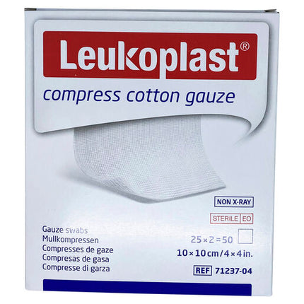 Leukoplast Gauze Comp Ctn 10x10cm 50pk