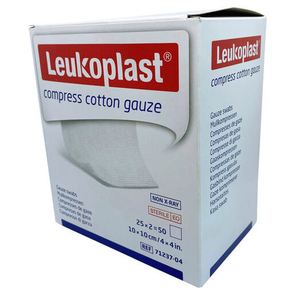 Leukoplast Gauze Comp Ctn 10x10cm 50pk