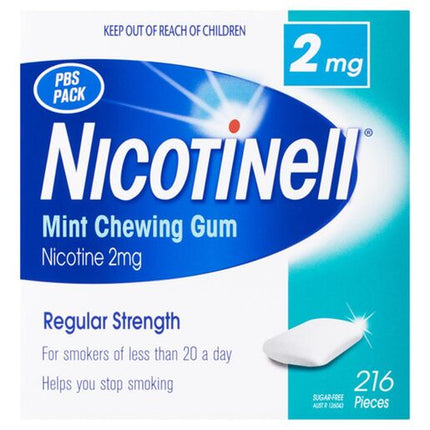Nicotinell Gum 2mg Mint 216 Pieces Pack