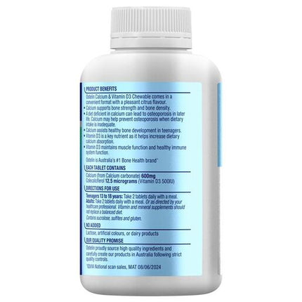 Ostelin Calcium & Vitamin D3 Chewable Tablets 120