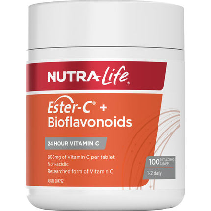 Nutra-Life Ester-C + Bioflavonoids Tablets 100