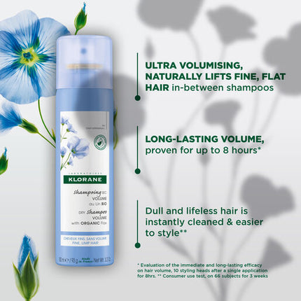 Klorane Dry Shampoo Flax Fiber 150ml