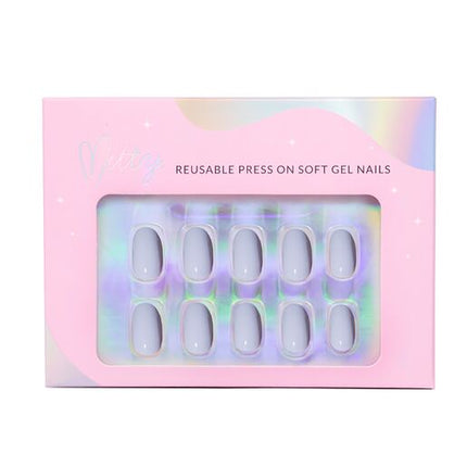Mitty Soft Gel Press On Nails Powdery