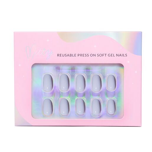 Mitty Soft Gel Press On Nails Powdery