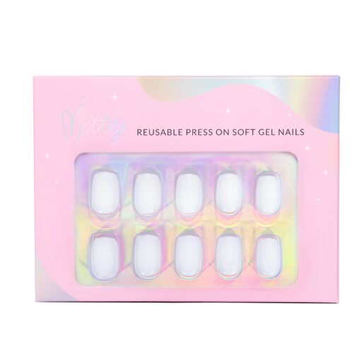 Mitty Soft Gel Press On Nails Snowy