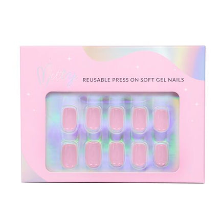 Mitty Soft Gel Press On Nails Original Pink