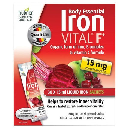 Silicea Body Essentials Iron Vital F+ Liquid Iron 30 Sachets