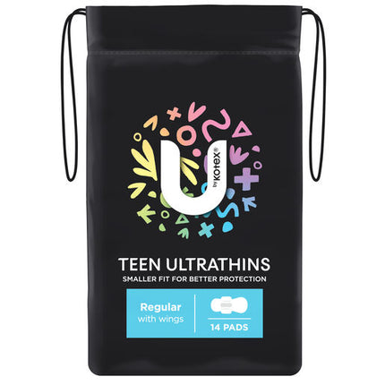 U By Kotex Ultra Thin Teen Regular Wing 14
