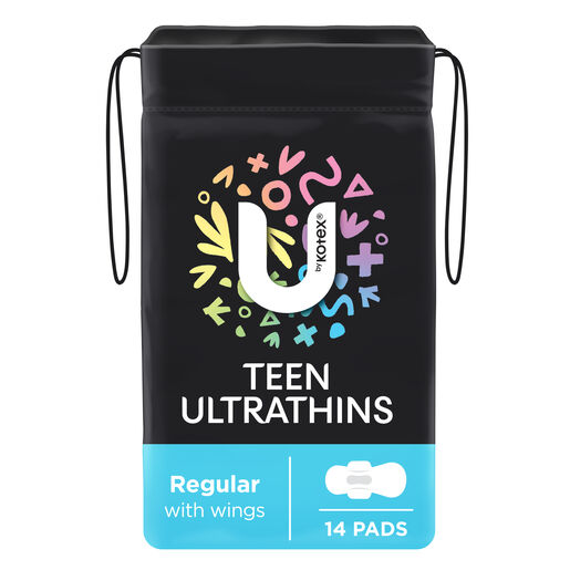 U By Kotex Ultra Thin Teen Regular Wing 14