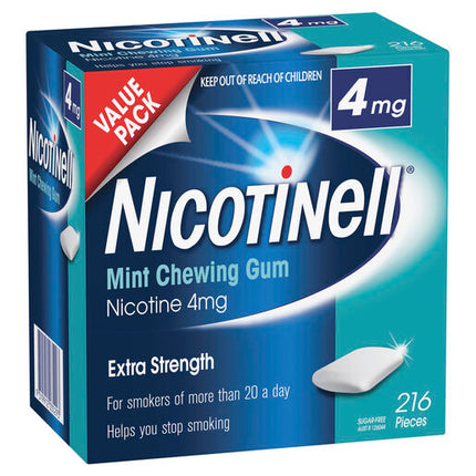 Nicotinell Gum 4mg Mint 216 Pieces Pack