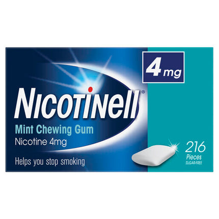 Nicotinell Gum 4mg Mint 216 Pieces Pack