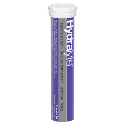 Hydralyte Electrolyte Effervescent Passionfruit Punch 20 Tablets