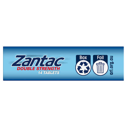 Zantac Double Strength 24 Hour 300mg  14 Tablets
