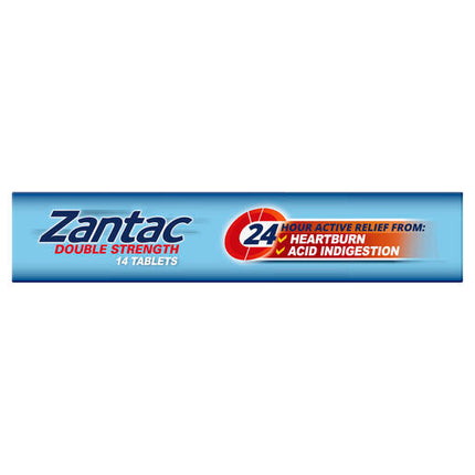 Zantac Double Strength 24 Hour 300mg  14 Tablets