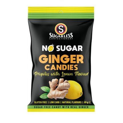 Sugarless Ginger Candies Propolis With Lemon 60g