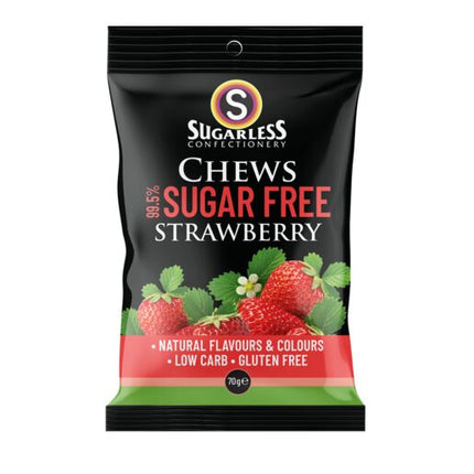 Sugarless Chews Strawberry 70g
