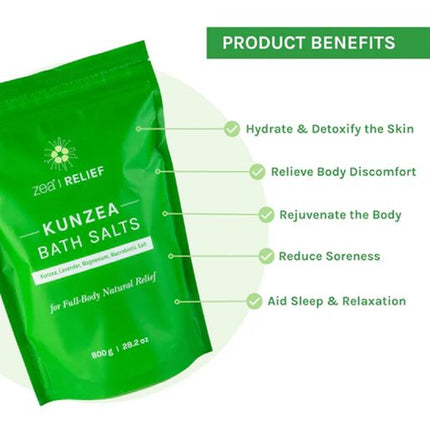 Zea Relief Kunzea Bath Salts 800g