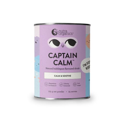 Nutra Organics Captain Calm Bubblegum Flavoured Drink 125g