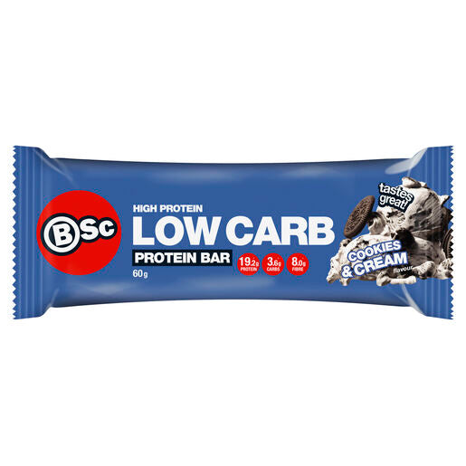Body Science BSc High Protein Low Carb Bar Cookies & Cream 60g