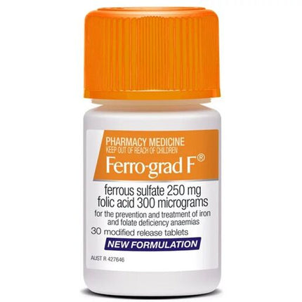 Ferro-Grad F PR 250/0.3mg 30 Tablets