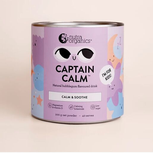 Nutra Organics Captain Calm Bubblegum Flavoured Drink 200g