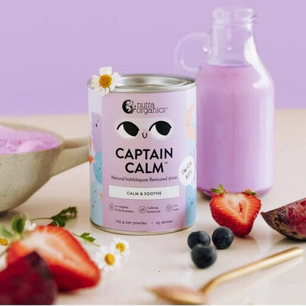 Nutra Organics Captain Calm Bubblegum Flavoured Drink 200g