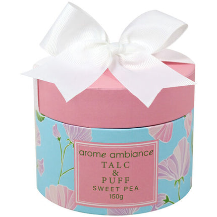 Arome Ambiance Floral Garden Talc With Puff 150g Sweet Pea