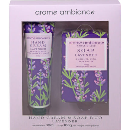 Arome Ambiance Floral Garden Hand Cream & Soap Duo Lavender