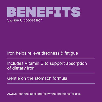 Swisse Ultiboost Iron 30 Tablets