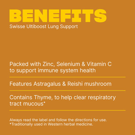 Swisse Ultiboost Lung Health Support 90 Tablets