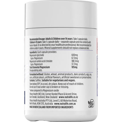 Nutra-Life Magnesium Hi-Zorb 60 Capsules