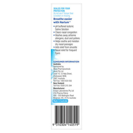 Narium Saline Nasal Spray 30ml