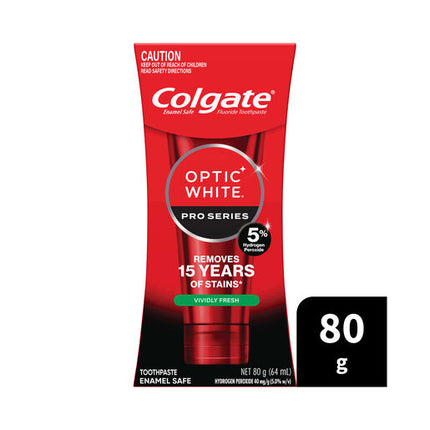 Colgate Toothpaste Optic White Pro Series Vividly Fresh 80g