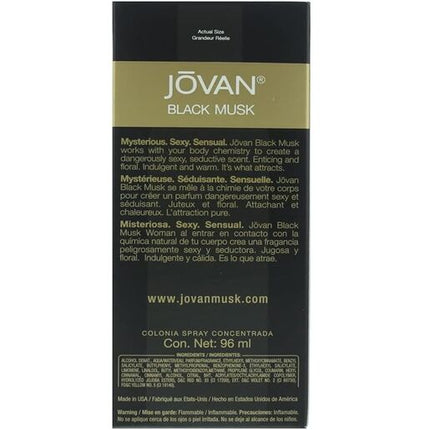 Jovan Black musk Cologne 96mL