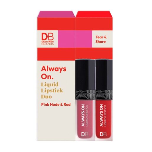 Designer Brands Always On Liquid Lipstick Tear & Share Duo
