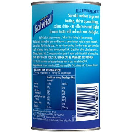 Salvital Lemon Effervescent Powder 375g