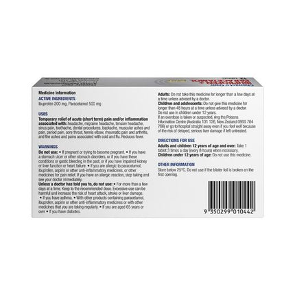Chemists' Own Ibuprofen Paracetamol Duo Tablets 12